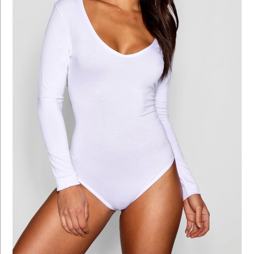 Long Sleeve V Neck Bodysuit